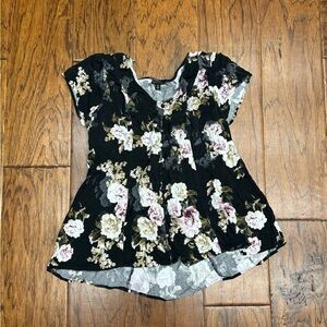 Torrid women’s floral button down top